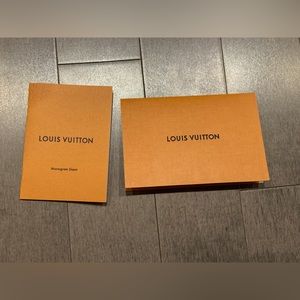 Louis Vuitton booklet and receipt envelope